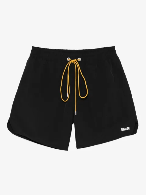 RHUDE logo-embroidered drawstring swim shorts