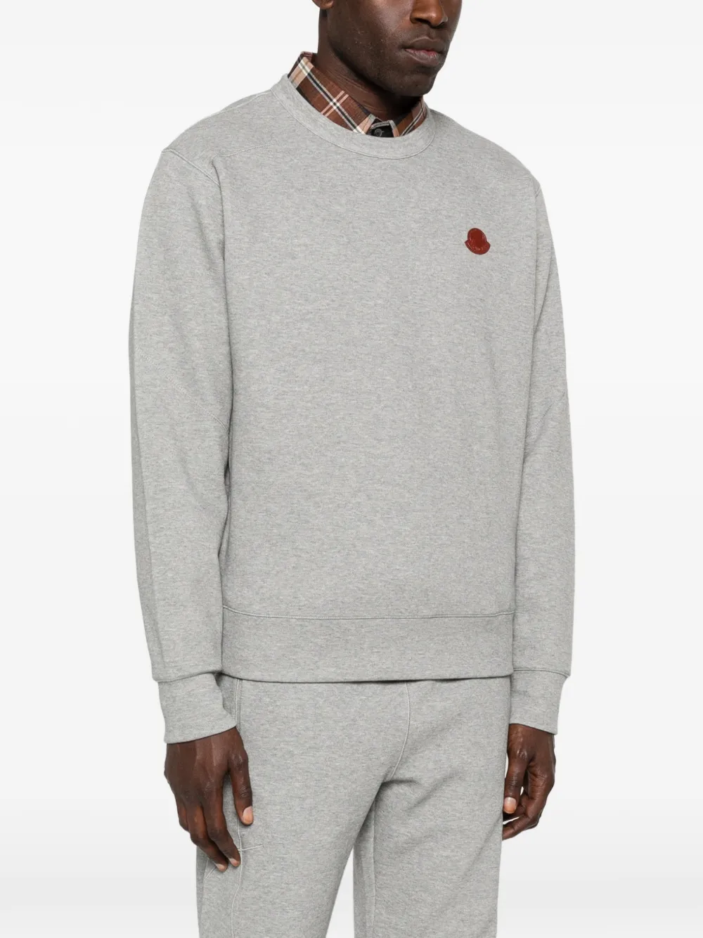 Moncler Sweater met logopatch Grijs