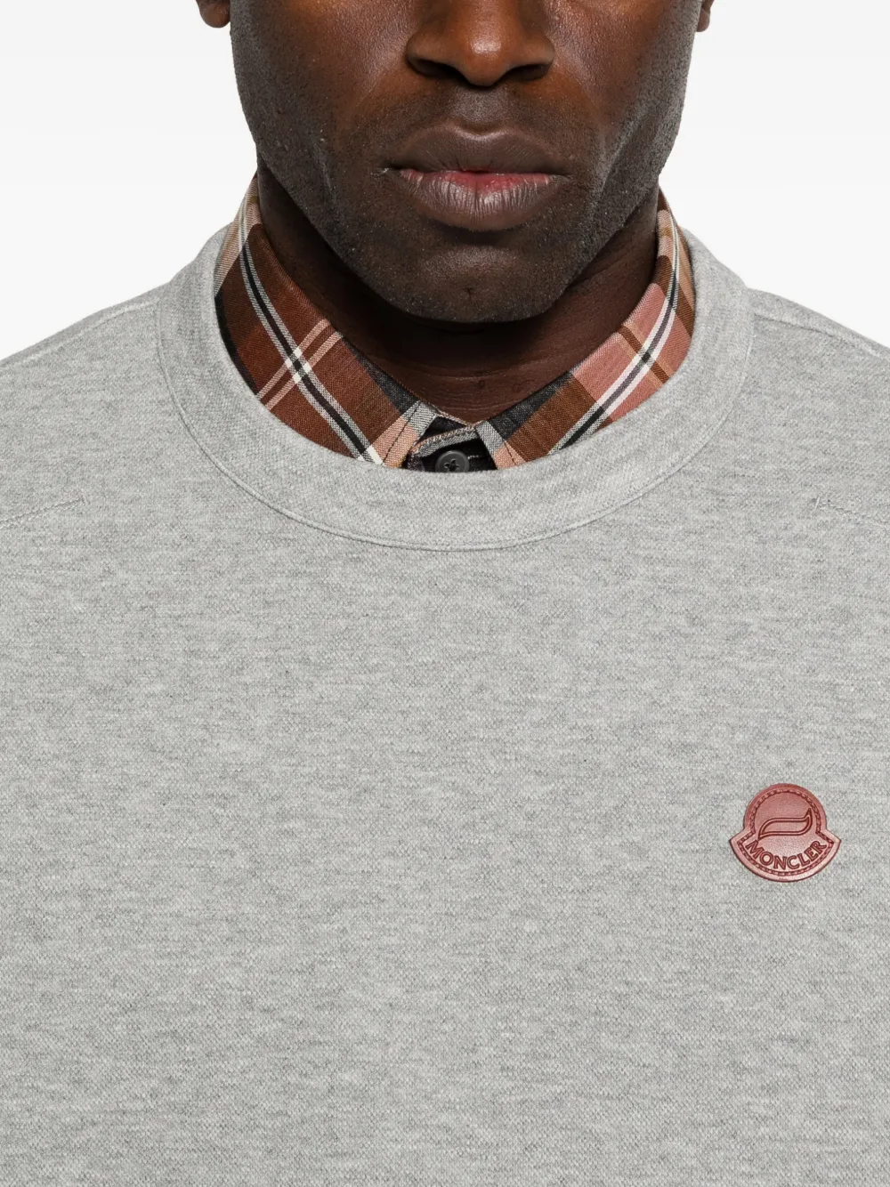 Moncler Sweater met logopatch Grijs
