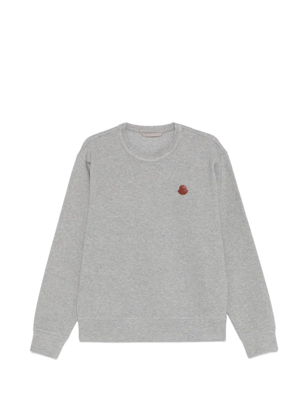 Moncler Logo Patch Sweatshirt In Gray