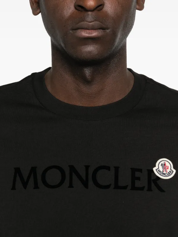 Moncler ロゴ ロングTシャツ | ブラック | FARFETCH JP