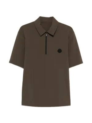 Moncler Tipped Polo Shirt | Green | FARFETCH IN