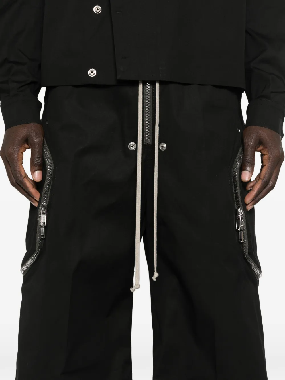 Rick Owens Flared Heizer broek Zwart
