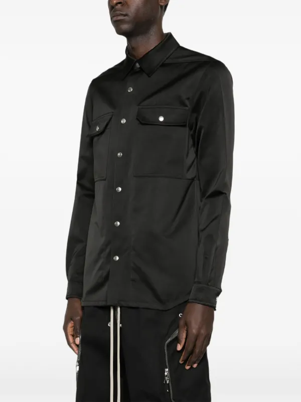 Rick Owens ポケット シャツ | ブラック | FARFETCH JP