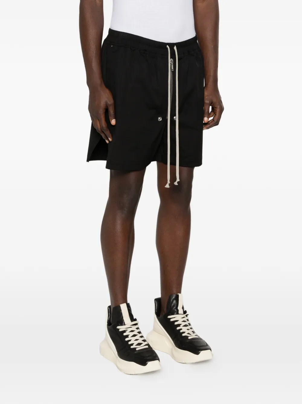 Rick Owens Bela shorts met trekkoord en rits Zwart