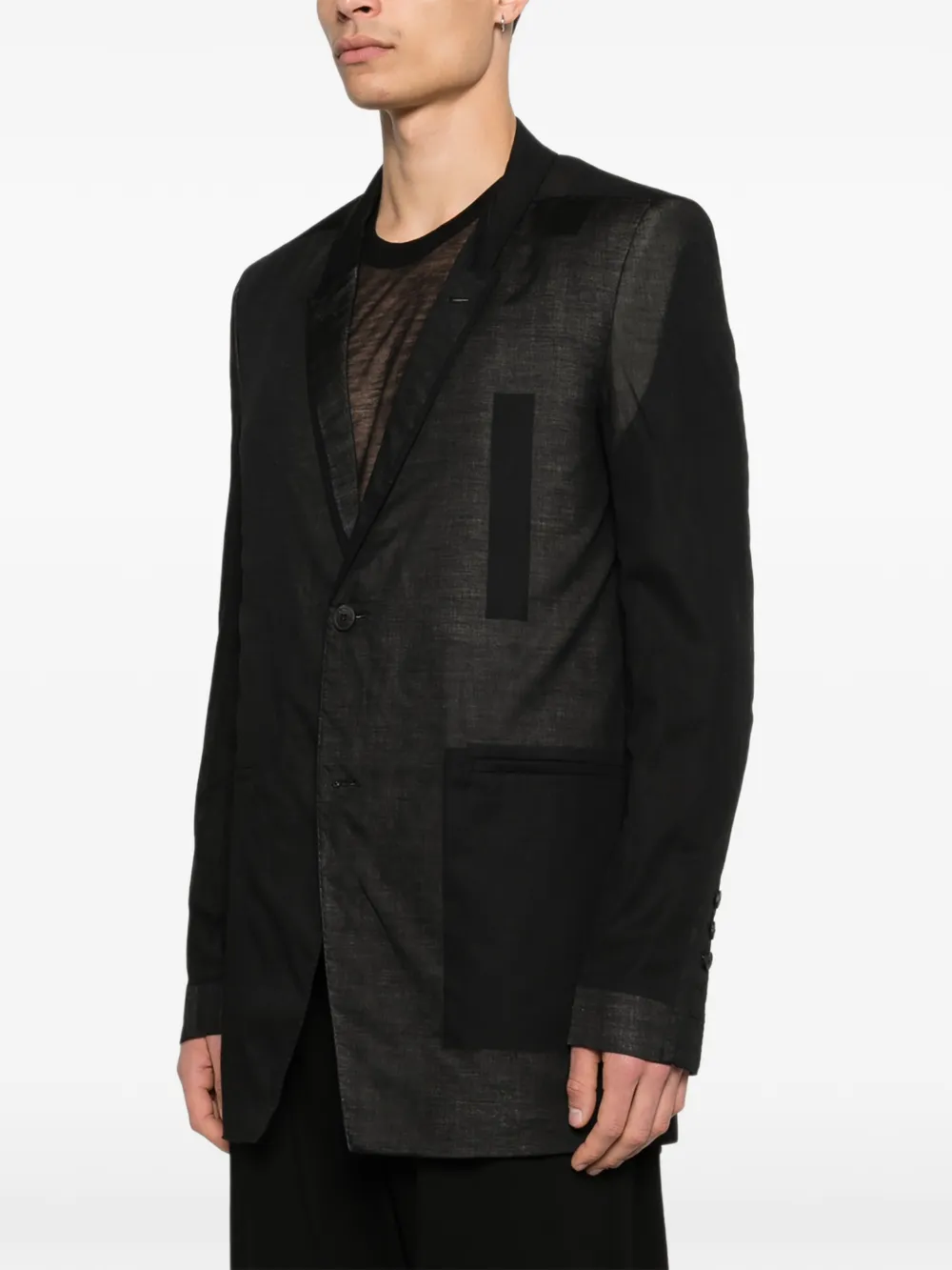 Rick Owens Concordian blazer Zwart