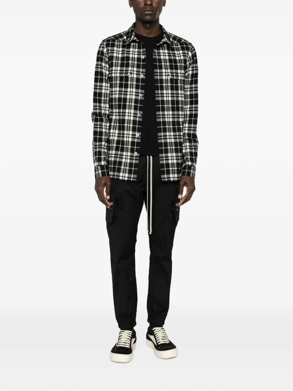 Rick Owens cargo skinny trousers - Zwart