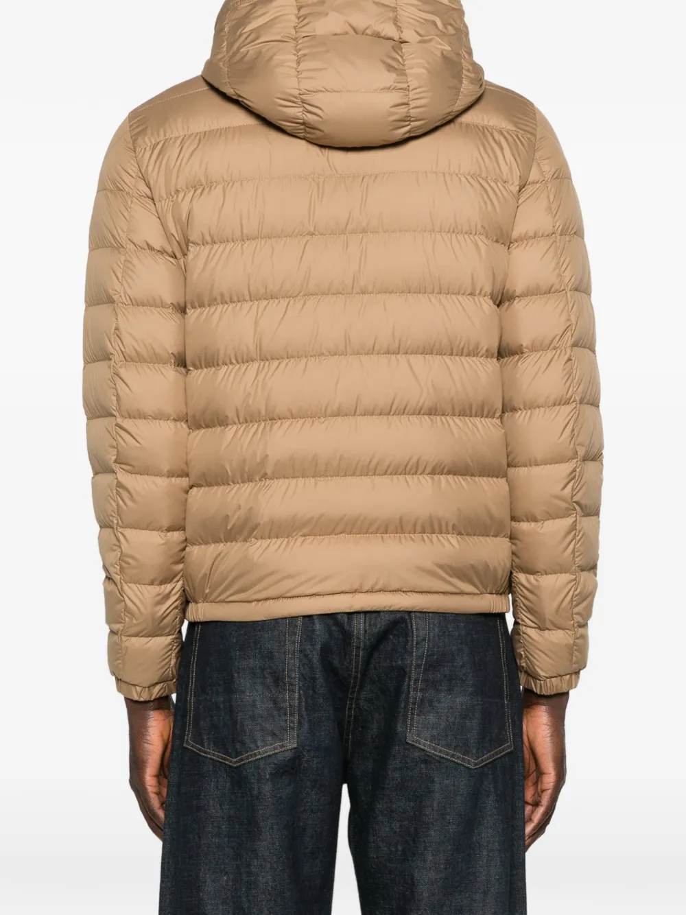 Moncler Vermeille gewatteerd jack met capuchon Beige