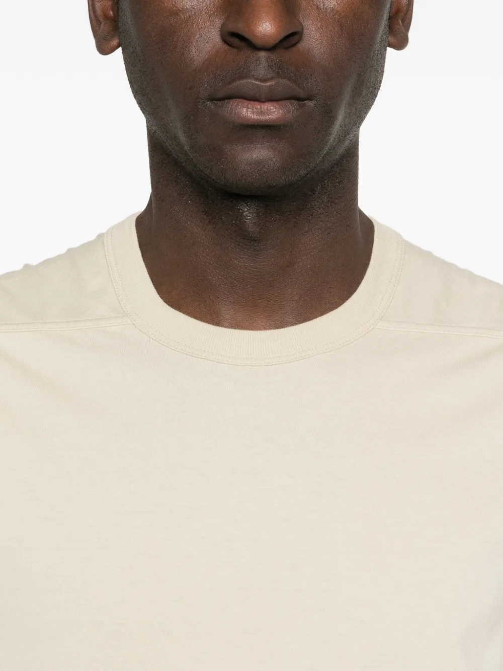 Rick Owens T-shirt met ronde hals Beige