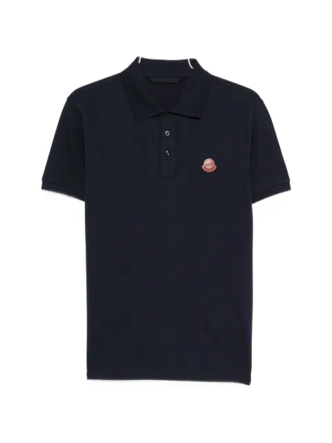 Moncler logo-patch polo shirt