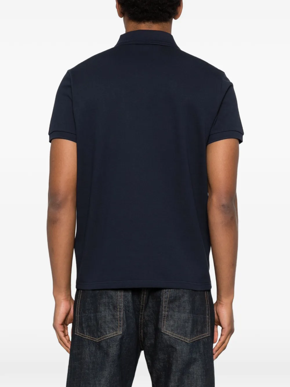 Moncler Poloshirt met logopatch Blauw