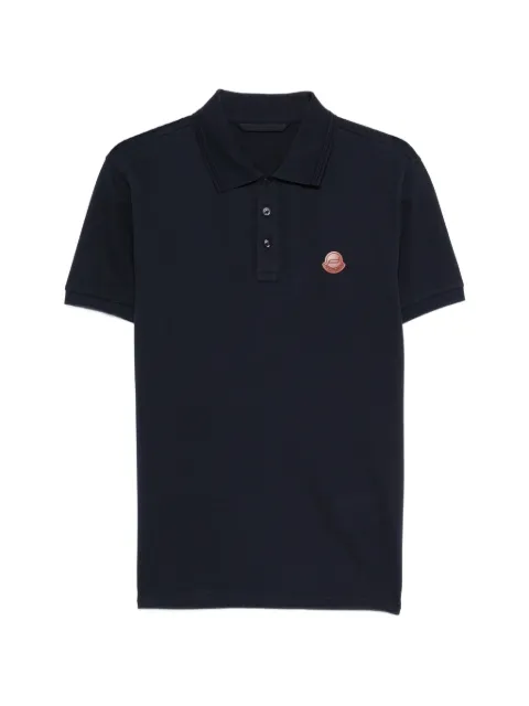 Moncler logo-patch polo shirt