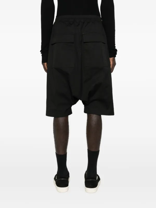 Rick Owens ドローストリング サルエルショーツ | ブラック | FARFETCH JP