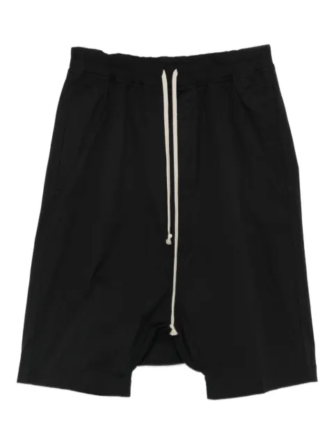 Rick Owens drawstring drop-crotch shorts