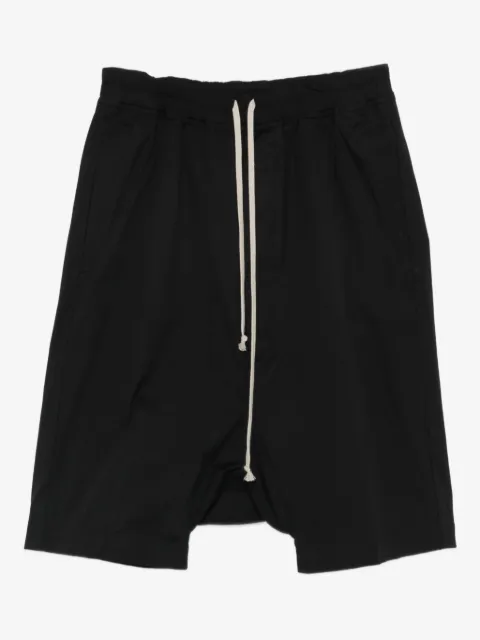 Rick Owens drawstring drop-crotch shorts