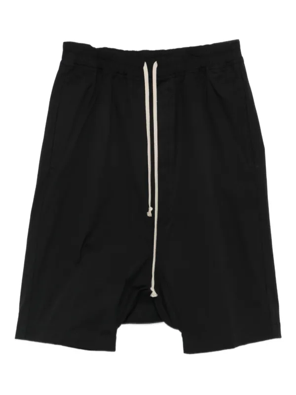 Rick Owens ドローストリング サルエルショーツ | ブラック | FARFETCH JP