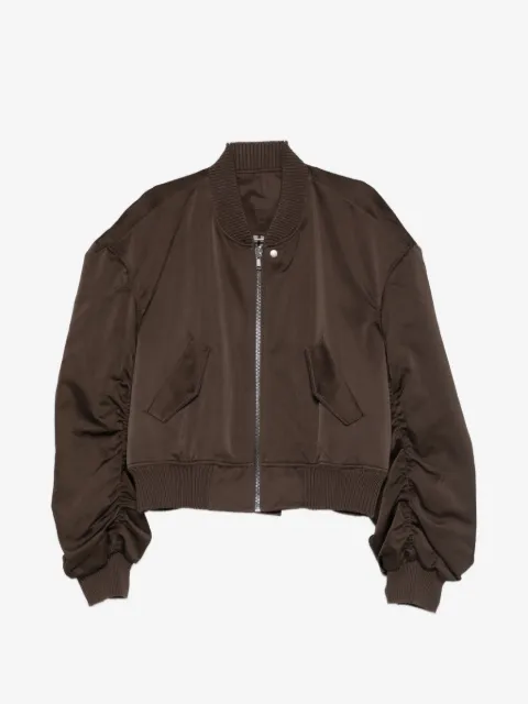 Rick Owens chamarra bomber fruncida