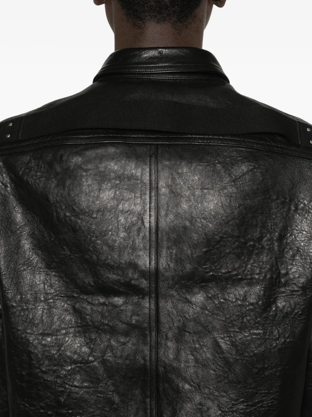Rick Owens レザージャケット | ブラック | FARFETCH JP