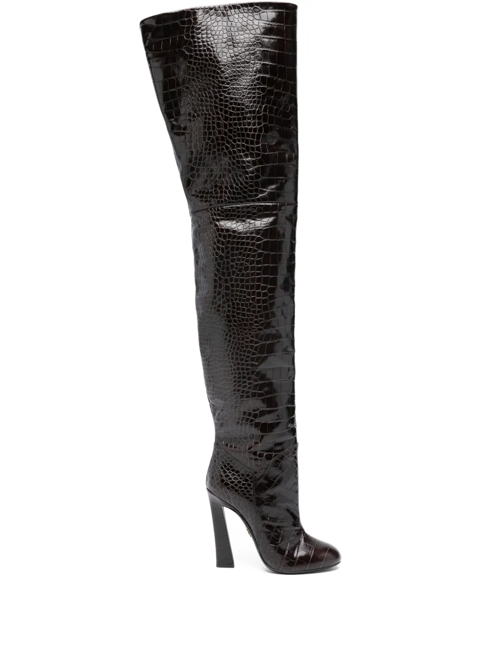 DSQUARED2 bottes à effet peau de crocodile | marron | Image 1