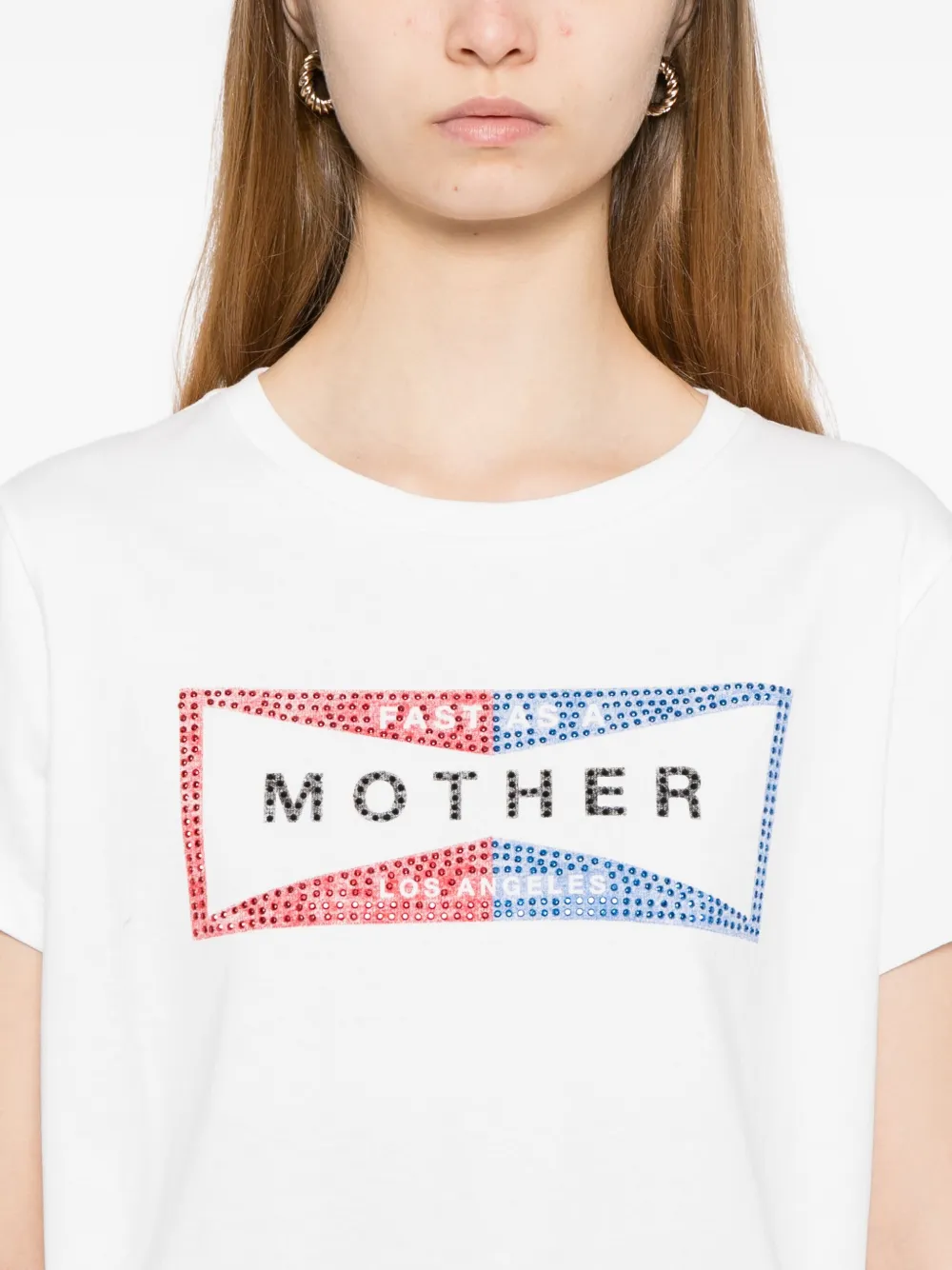 MOTHER The Boxy Goodie T-shirt Wit