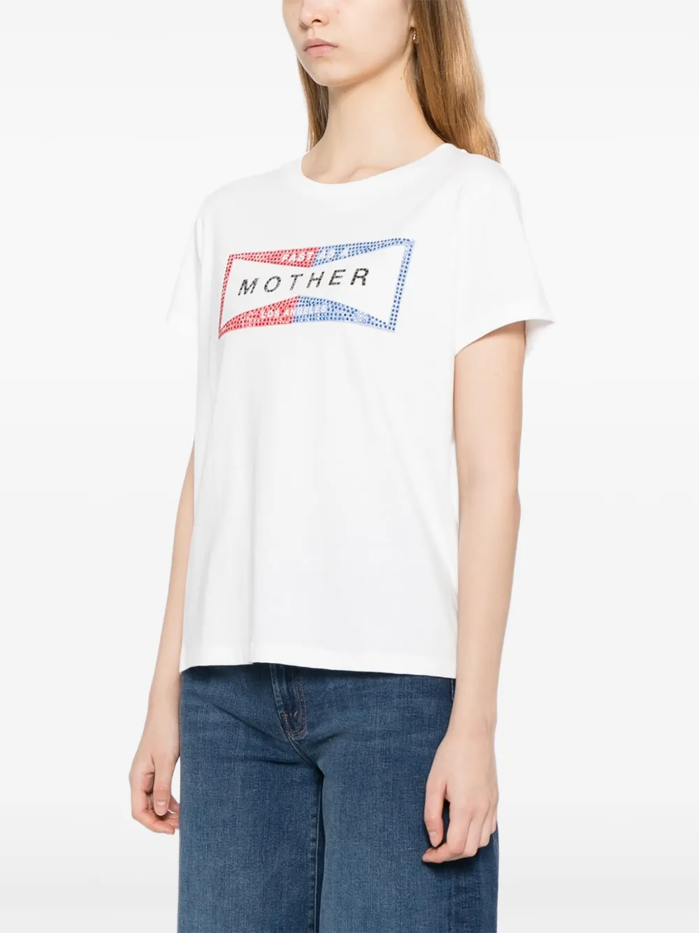 MOTHER The Boxy Goodie T-shirt Wit