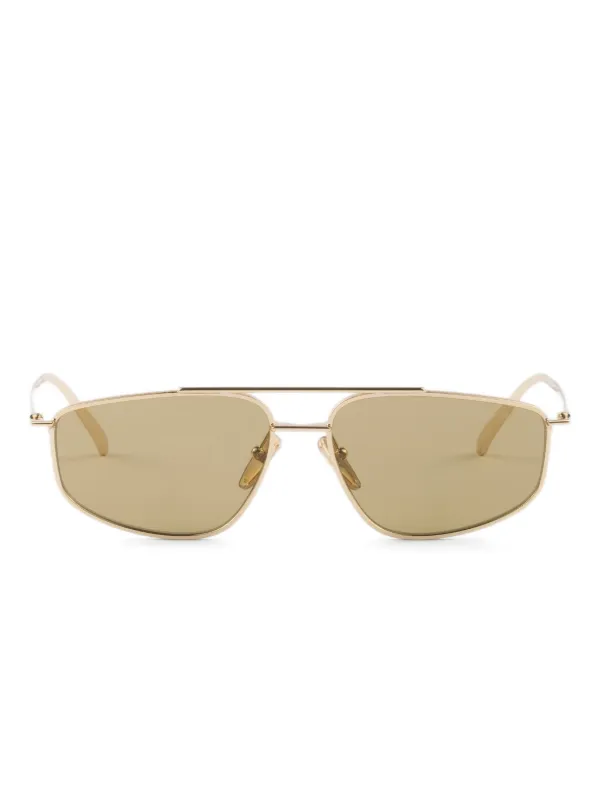 サングラス Pradaゴールド Prada Eyewear パイロット サングラス | ゴールドトーン | FARFETCH JP