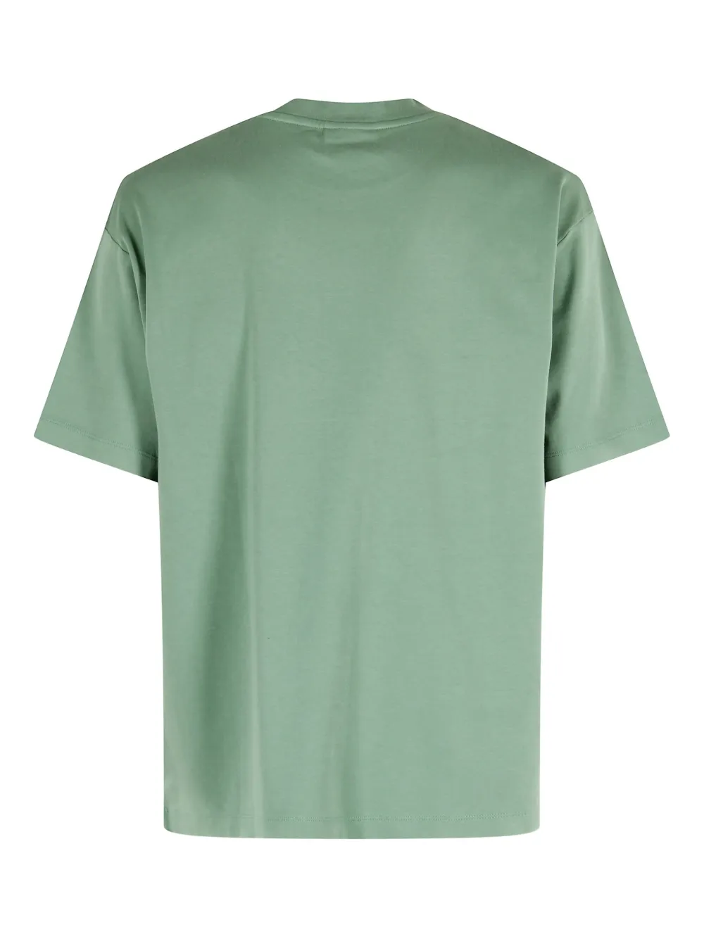 Drôle De Monsieur Katoenen T-shirt met ronde hals - Groen