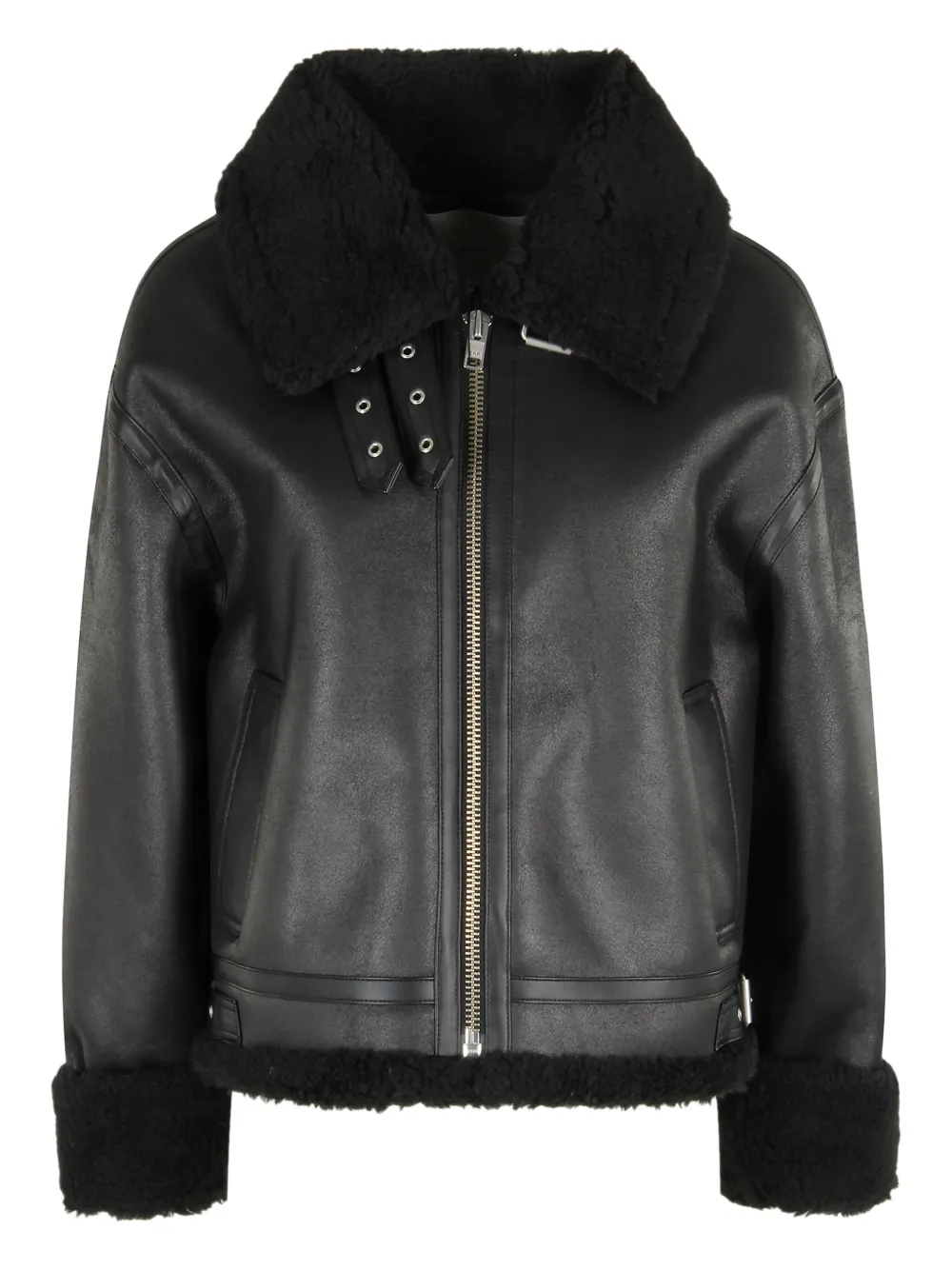 DUNST Giacca con colletto in shearling sintetico | nero | Image 1