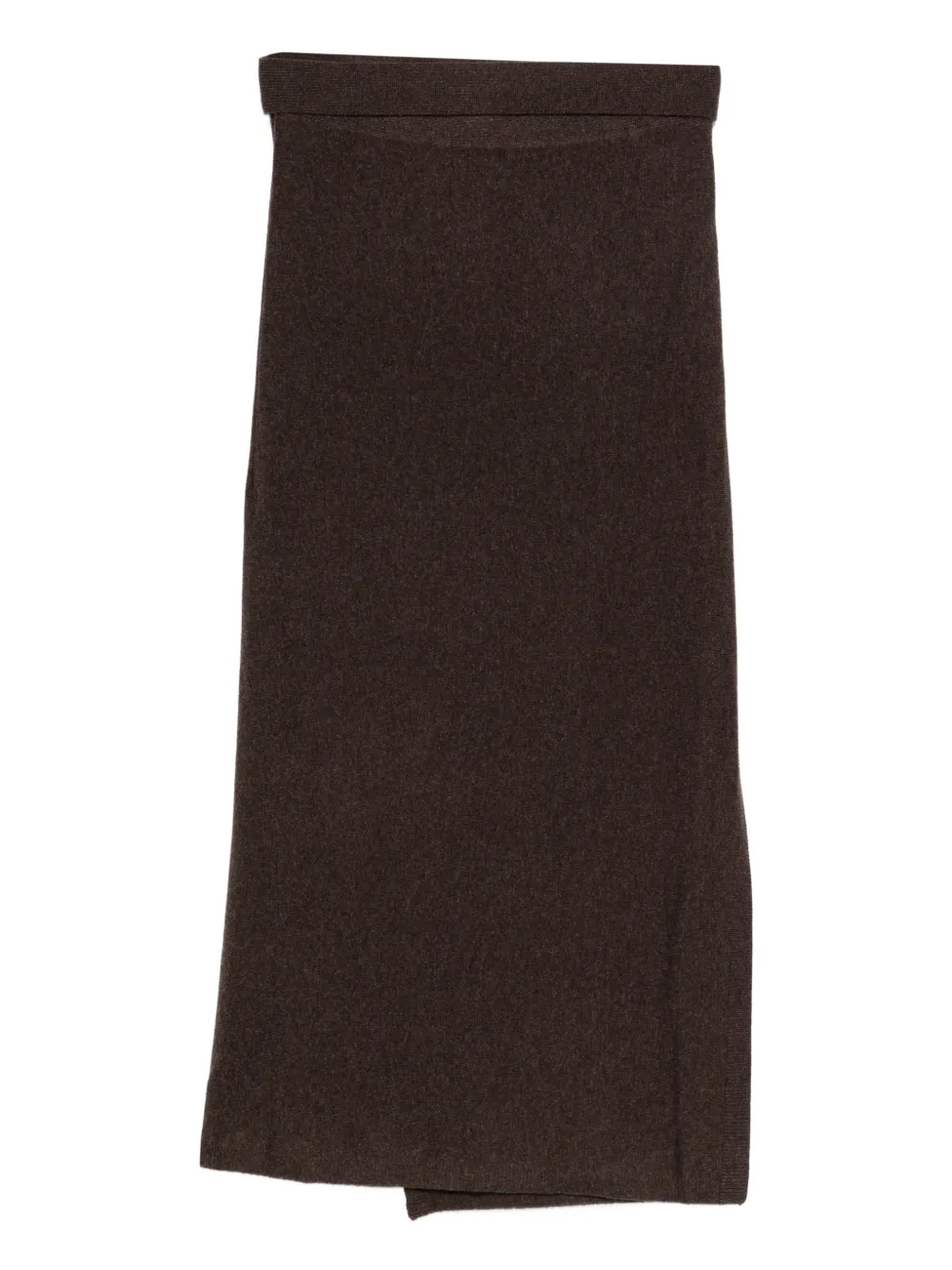 Gran Sasso panelled midi skirt - Marrone