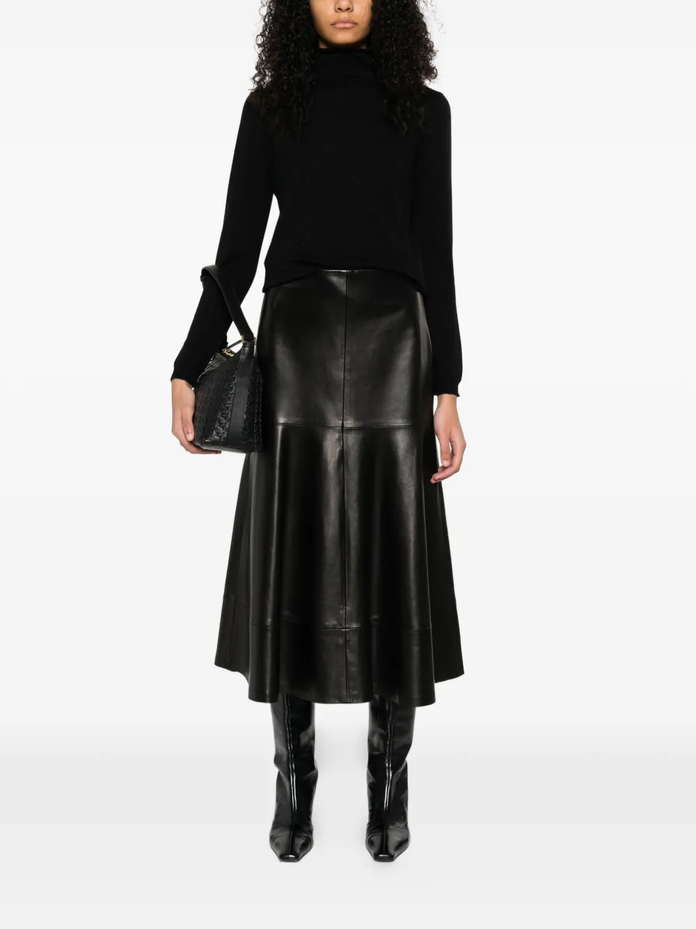  Gran Sasso Roll-neck Sweater - Black 