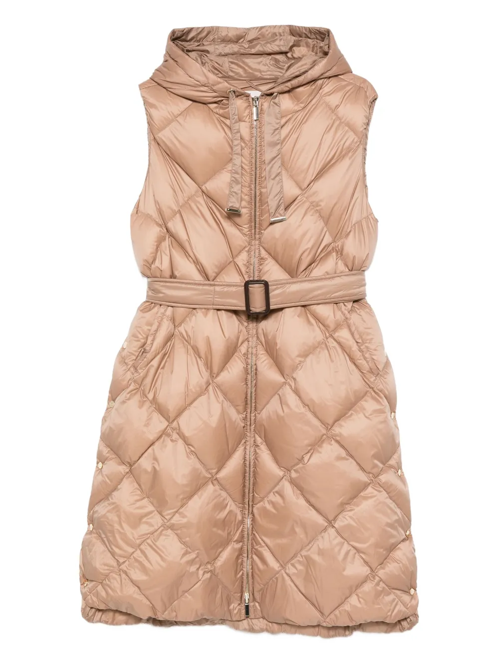 Max Mara belted quilted coat | Neutrals | Image 1