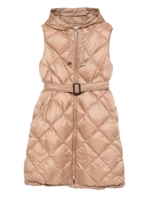 Max Mara belted quilted coat