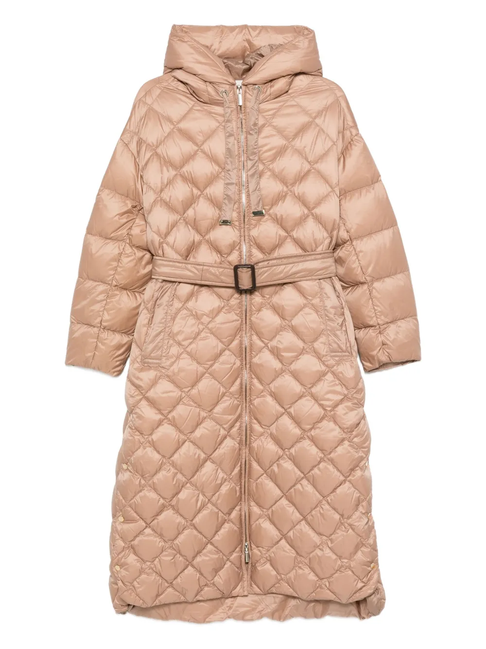 Max Mara hooded quilted coat | Neutrals | Image 1