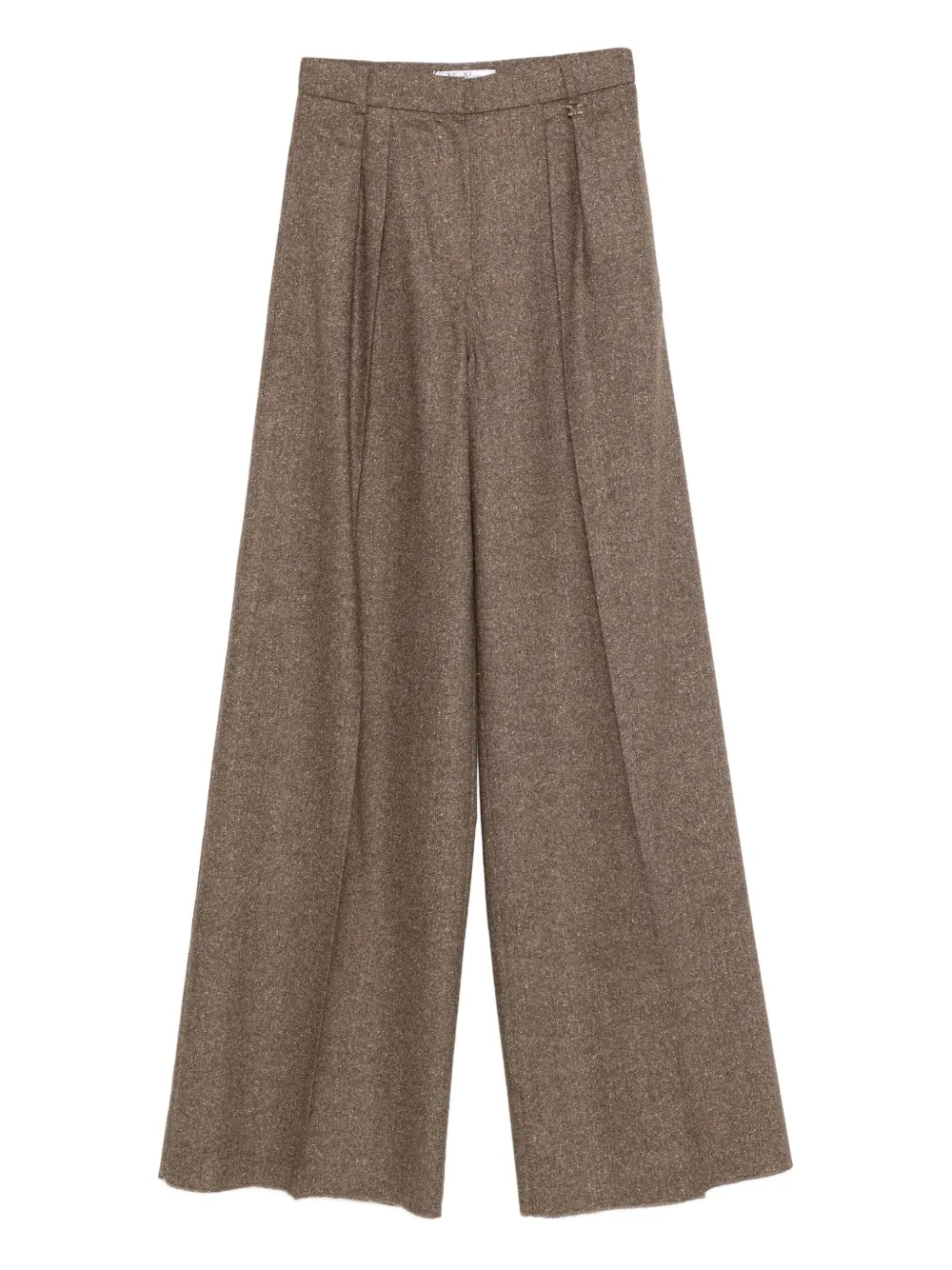 Max Mara プリーツディテール パンツ - ブラウン Max Mara プリーツディテール パンツ - ブラウン