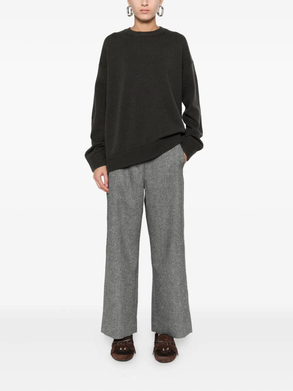 'S Max Mara drawstring-waist trousers - Grijs