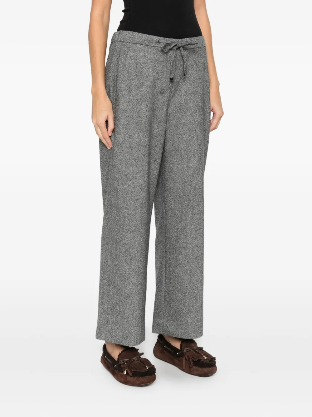 'S Max Mara Broek met trekkoordtaille Grijs