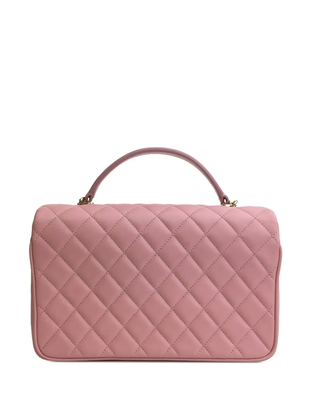 Pre-owned Chanel 2018 Small Lambskin Citizen Chic Flap Satchel In Pink