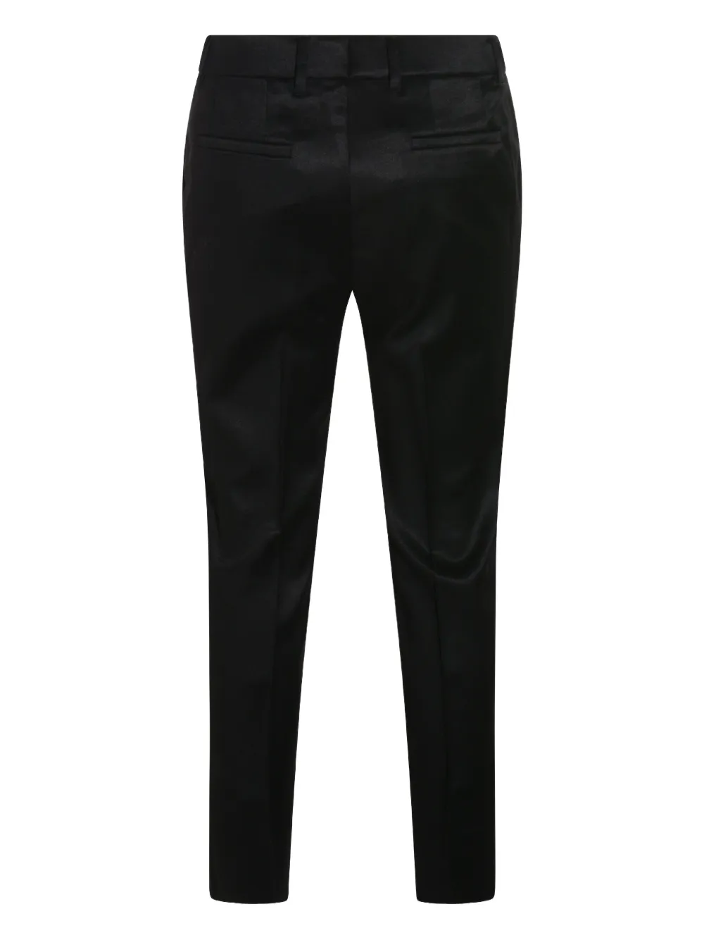 Incotex slim-cut cotton trousers - Zwart