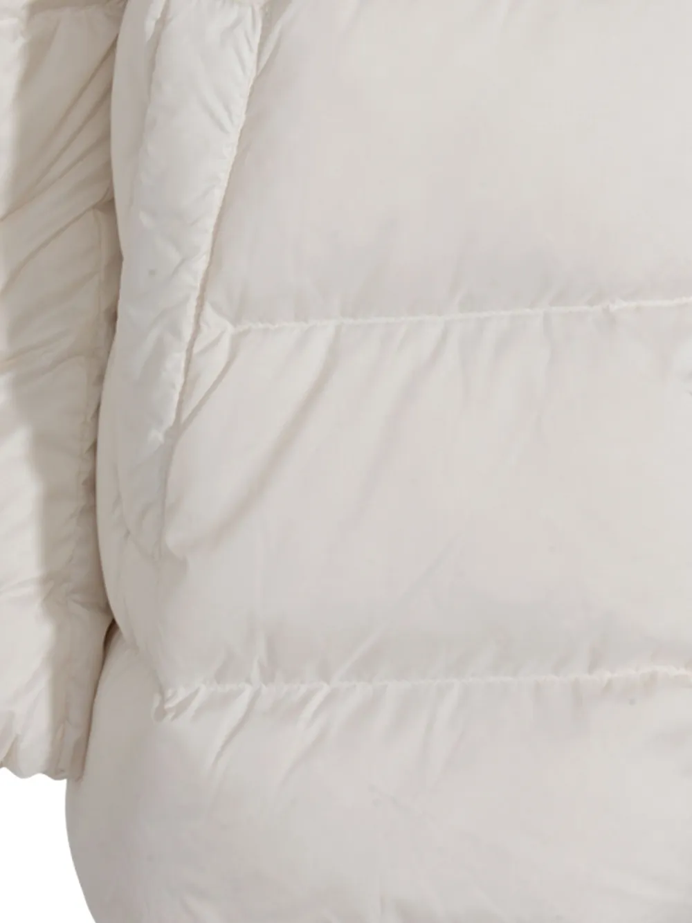 Add Hooded Puffer Coat In White