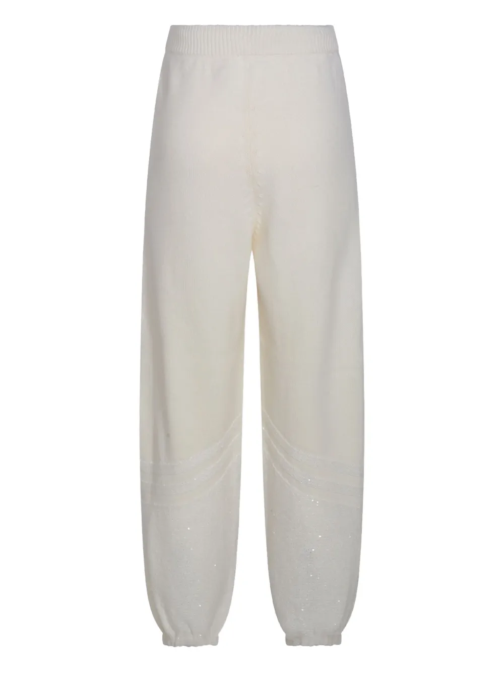 Fabiana Filippi sequin-embellished drawstring trousers - Beige