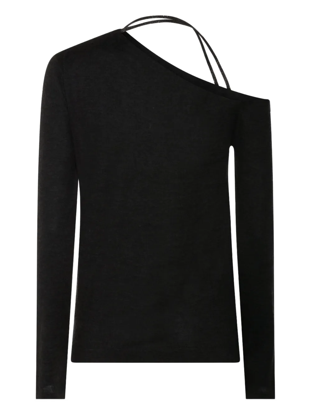 Brunello Cucinelli Monili-strap one-shoulder top | T-Shirts & Jersey Shirts | Image 2