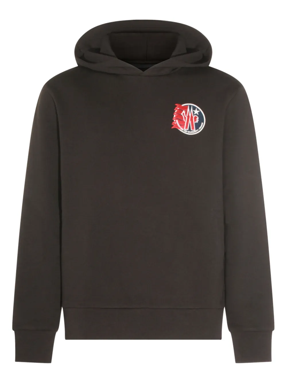 Moncler sudadera de algodón con capucha y parche del logo | Hoodies | Image 2