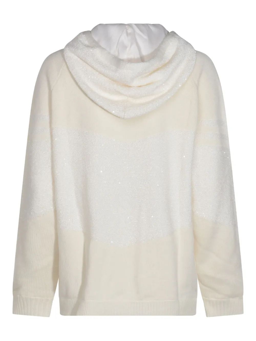 Fabiana Filippi sequinned zip-up hoodie - Beige