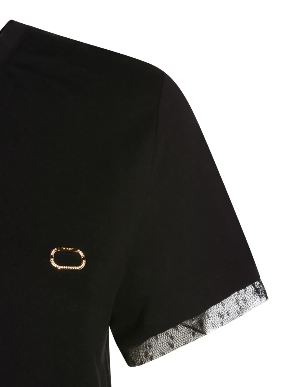 TWINSET Katoenen T-shirt Zwart