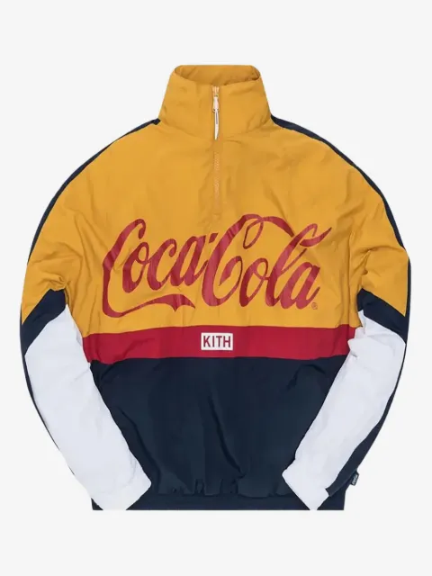 KITH chamarra rompevientos con cierre en colaboración con Coca Cola
