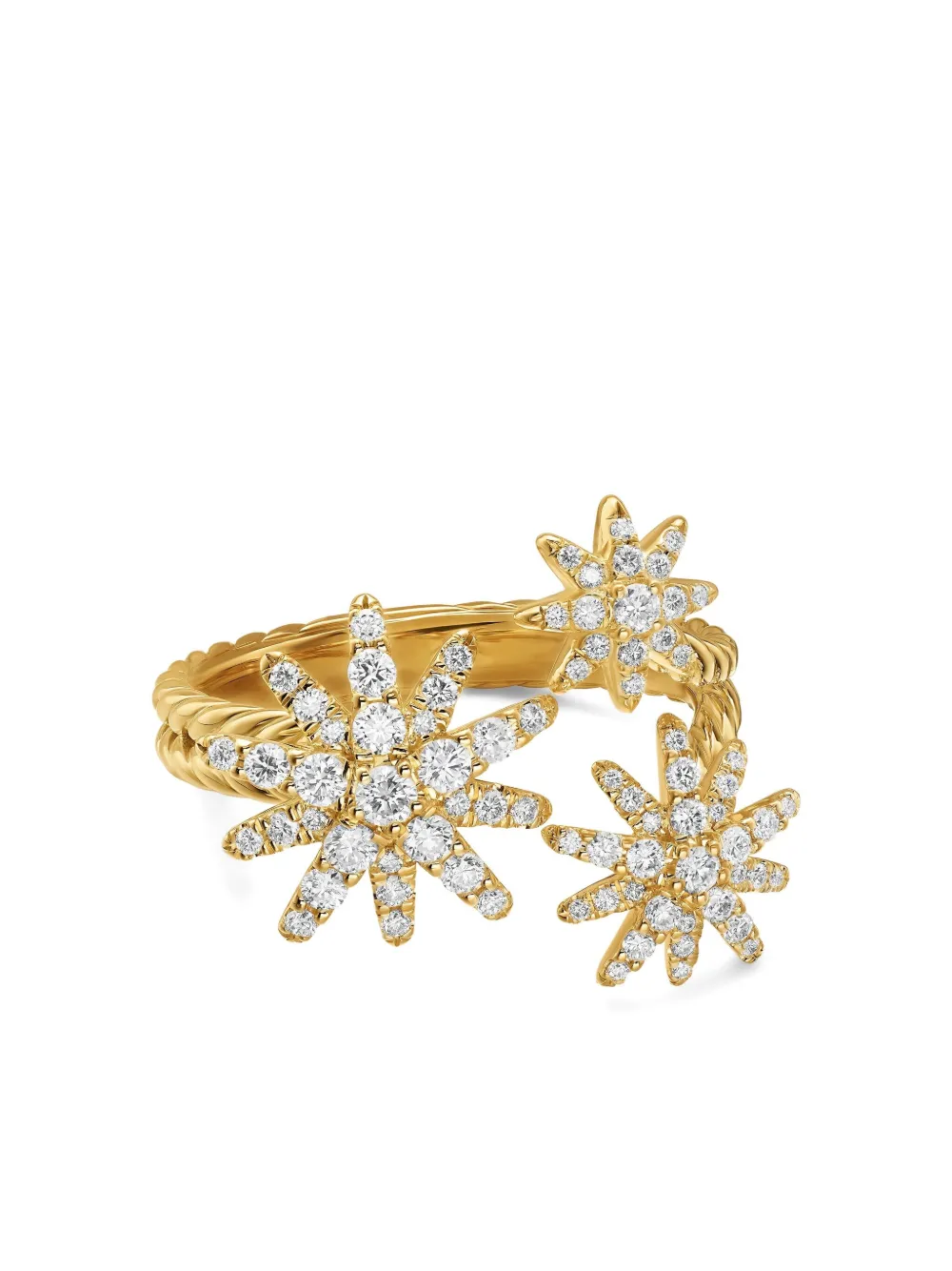 David Yurman aretes Starburst en oro amarillo de 18kt con diamante | dorado | Image 1