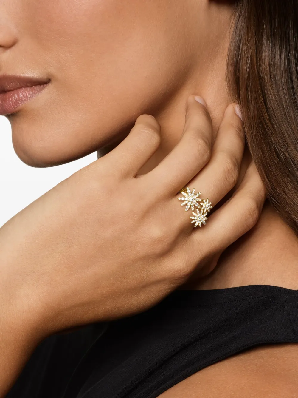 David Yurman aretes Starburst en oro amarillo de 18kt con diamante | Image 2