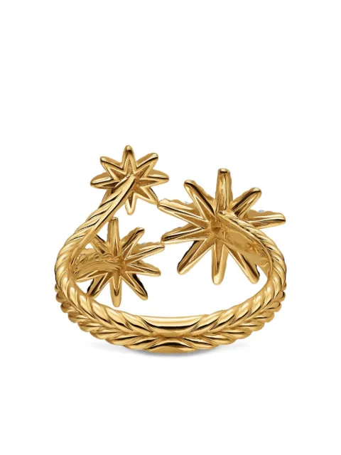 David Yurman 18K yellow gold  Starburst diamond ring