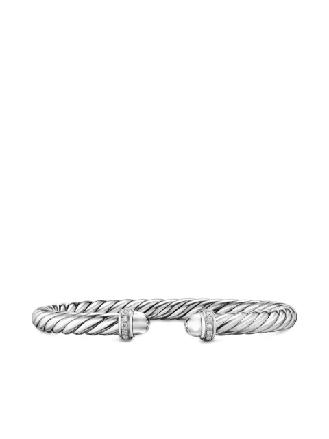 David Yurman sterling silver Cable Flex® diamond bracelet