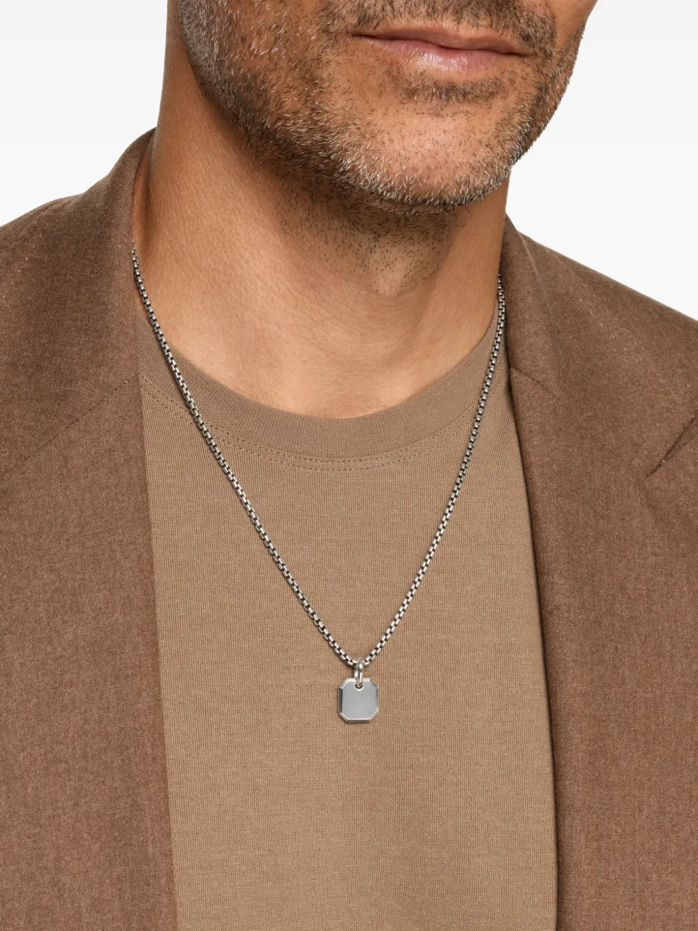 David Yurman sterling silver octagonal amulet pendant | Image 2